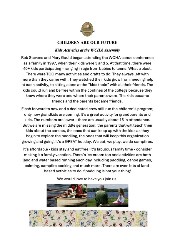 Rob Stevens and Mary Gauld began attending the WCHA canoe conference as a family in 1997.jpg