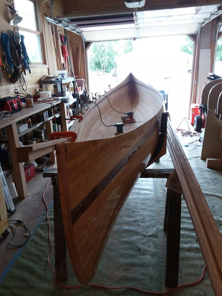 Scott's canoe nearly ready for inside fiberglass:epoxy.jpg