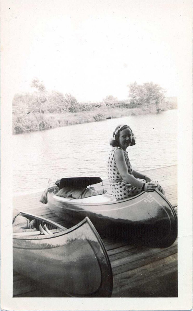 Canoe On Dock